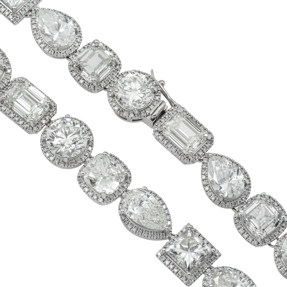 Multi Shape Diamond Necklace