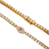 Evil Eye Tennis Necklace