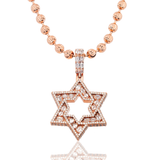 Diamond Jewish Star Pendant