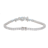 Blue & White Diamond Bracelet