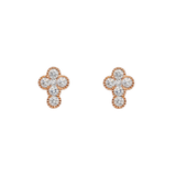 Diamond Cross Earrings