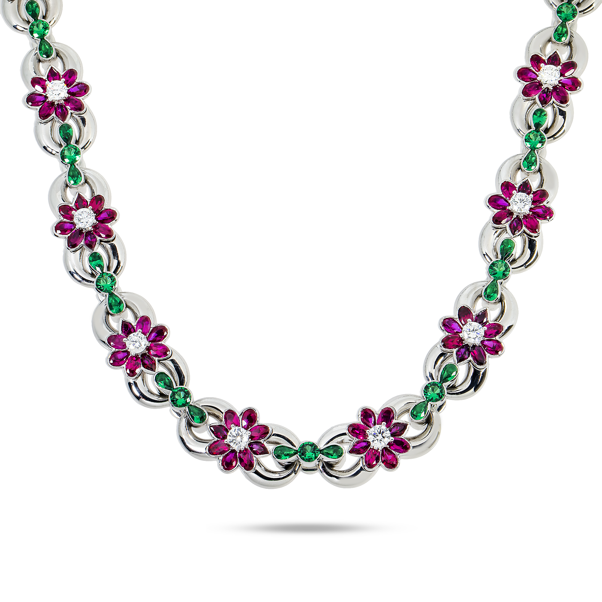 ★SENTIMENTS★ NO.452 NECKLACE Statement Flower Adjustable Necklace with Pearls | APM Monaco