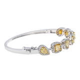 Fancy Yellow Diamond Bangle