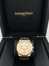 Audemars Piguet Royal Oak 26315OR.OO.1256OR.01 Chronograph Rose Gold Silver Dial (2020)