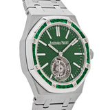 Audemars Piguet Royal Oak 26532IC.EE.1220TI.01 Selfwinding Flying Tourbillon Titanium White Gold Emerald Bezel Limited Edition (2024)