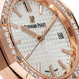 Audemars Piguet Royal Oak 77351OR.ZZ.1261OR.01 Rose Gold White Dial Diamond Bezel (2022)