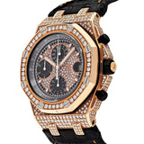 Audemars Piguet Royal Oak Offshore 26470OR.OO.A125CR.01 Chronograph Rose Gold Diamond Bezel