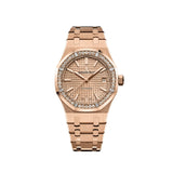 Audemars Piguet Royal Oak Selfwinding 15451OR.ZZ.1256OR.03 'Ladies' Rose Gold Diamond Bezel