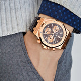 Audemars Piguet Royal Oak Selfwinding Chronograph Rose Gold Brown Dial 26239OR.OO.D821CR.01