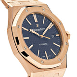 Audemars Piguet Royal Oak Selfwinding Rose Gold Blue Dial 15400OR.OO.1220OR.03
