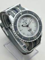 Blancpain x Swatch Scuba Fifty Fathoms Collection Antarctic Ocean SO35S100