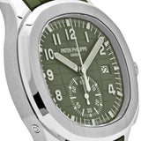 Patek Philippe Aquanaut 5968G-010 Chronograph White Gold Khaki Green Dial (2021)