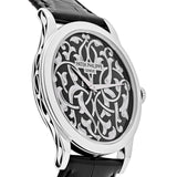 Patek Philippe Calatrava 5088/100P-001 Platinum Engraved Black Dial