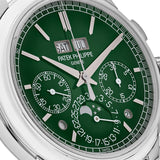 Patek Philippe Grand Complications 5270P-014 Perpetual Calendar Platinum Green Dial Chronograph (2022)