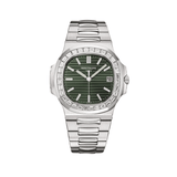 Patek Philippe Nautilus 5711/1300A Stainless Steel Green Dial Diamond Bezel