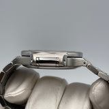 Patek Philippe Nautilus 7018/1A-010 'Ladies' Stainless Steel Mother Of Pearl Blue Dial Diamond Bezel
