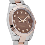 Rolex Datejust 126301 Rose Gold Stainless Steel Chocolate Diamond Dial (2023)