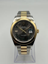 Rolex Datejust 126303 'Wimbledon' Yellow Gold Stainless Steel Slate Dial (2020)