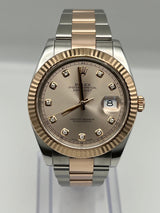 Rolex Datejust 126331 Rose Gold Stainless Steel Sundust Diamond Dial (2022)