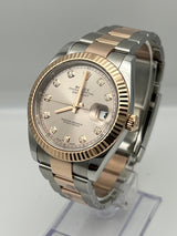 Rolex Datejust 126331 Rose Gold Stainless Steel Sundust Diamond Dial (2022)