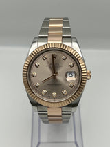 Rolex Datejust 126331 Rose Gold Stainless Steel Sundust Diamond Dial (2022)