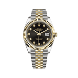 Rolex Datejust 126333 Yellow Gold & Stainless Steel Black Diamond Dial Jubilee