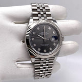 Rolex Datejust 126334 Stainless Steel Slate Diamond Dial Jubilee