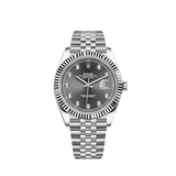 Rolex Datejust 126334 Stainless Steel Slate Diamond Dial Jubilee