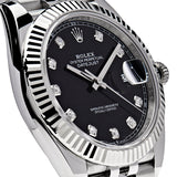 Rolex Datejust 126334 Stainless Steel Black Diamond Dial Jubilee (2022)
