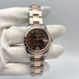Rolex Datejust 178341 'Ladies' Rose Gold Stainless Steel Chocolate Dial
