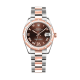 Rolex Datejust 178341 'Ladies' Rose Gold Stainless Steel Chocolate Dial