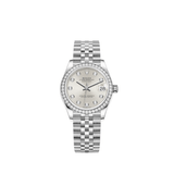 Rolex Datejust 278384RBR White Gold Stainless Steel Silver Dial