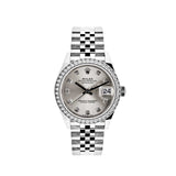 Rolex Datejust 278384RBR White Gold Stainless Steel Silver Dial