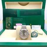 Rolex Datejust 278384RBR White Gold Stainless Steel Silver Dial
