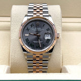 Rolex Datejust 126231 'Wimbledon' Stainless Steel Rose Gold Slate Dial