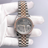 Rolex Datejust 126231 'Wimbledon' Stainless Steel Rose Gold Slate Dial