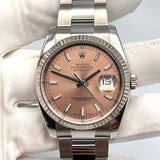 Rolex Datejust 116234 Stainless Steel Pink Dial Oyster