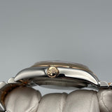 Rolex Datejust 116201 Stainless Steel Rose Gold Black Dial