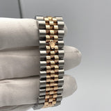 Rolex Datejust 116201 Stainless Steel Rose Gold Black Dial