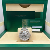 Rolex Datejust 126284RBR Stainless Steel White Gold Mother of Pearl Dial