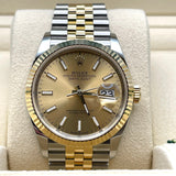 Rolex Datejust 126233 Stainless Steel Yellow Gold Champagne Dial Jubilee