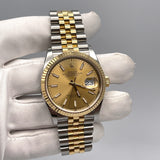Rolex Datejust 126233 Stainless Steel Yellow Gold Champagne Dial Jubilee