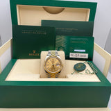 Rolex Datejust 126233 Stainless Steel Yellow Gold Champagne Dial Jubilee