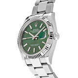 Rolex Datejust 126234 White Gold Stainless Steel Mint Green Dial