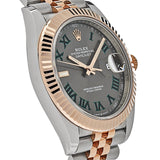 Rolex Datejust 126331 Rose Gold Stainless Steel Wimbledon Dial Jubilee