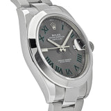 Rolex Datejust 126300 'Wimbledon' Stainless Steel Slate Dial Jubilee