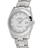 Rolex Datejust 126300 Stainless Steel White Roman Dial Oyster