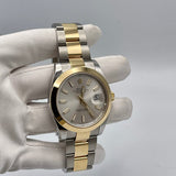 Rolex Datejust 126303 Stainless Steel Yellow Gold Silver Dial