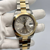Rolex Datejust 126303 Stainless Steel Yellow Gold Silver Dial