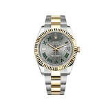 Rolex Datejust 126333 Yellow Gold Stainless Steel Slate/Green Roman Dial
